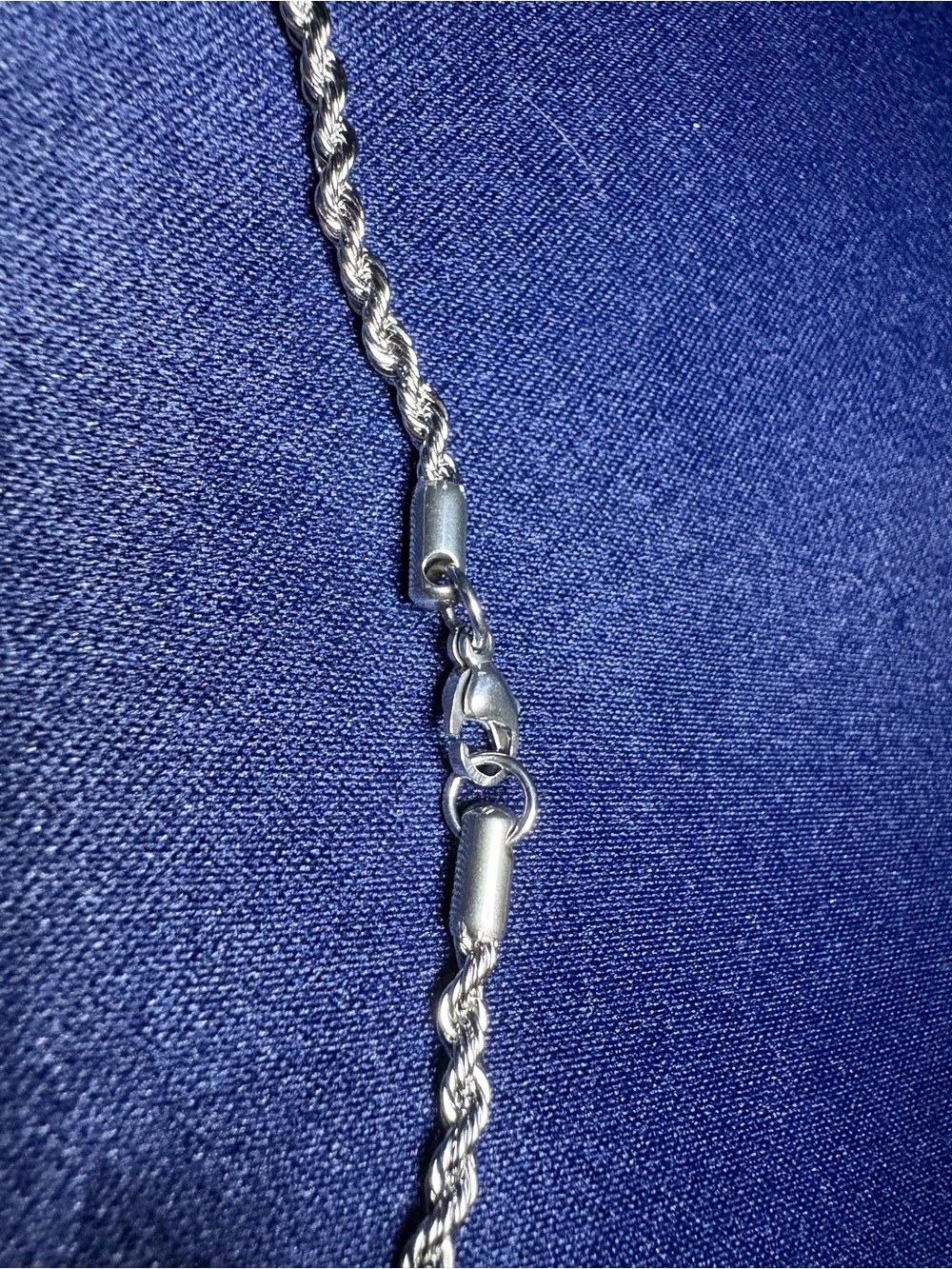 Chain Stainless Steel Twisted Rope Silver-tone - Picture 4 of 4